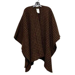 Vtg Harve Benard Womens Wrap Cape Poncho One Size Old Money Sherlock Holmes Wool